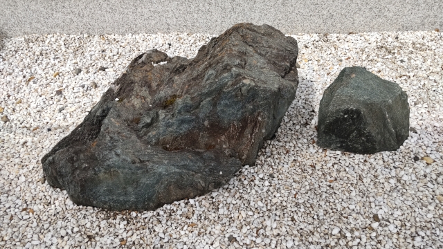 庭石割り作業